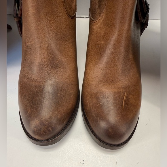 Ariat Gold Coast crushed stone Brown Leather casual country Heeled Boots 8 B - Picture 15 of 16